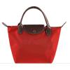 Quality Fashion Foldable Ladies Tote Bags Red Polyester Handbags Promotional for sale