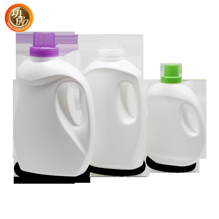 Quality Custom 2l Liquid Laundry Detergent Bottle Empty PE Plastic Detergent Container for sale