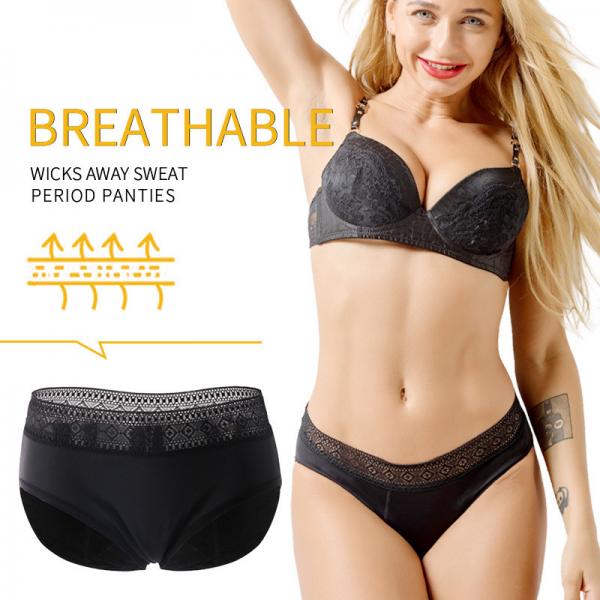 Quality Mid-Rise Leak Proof Period Underwear XS-6XL Lace Menstrual Period Underwear for sale