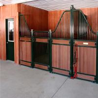 Quality Galvanized And Portable Steel Horse Stable Metal Stall Fronts Design With Door for sale