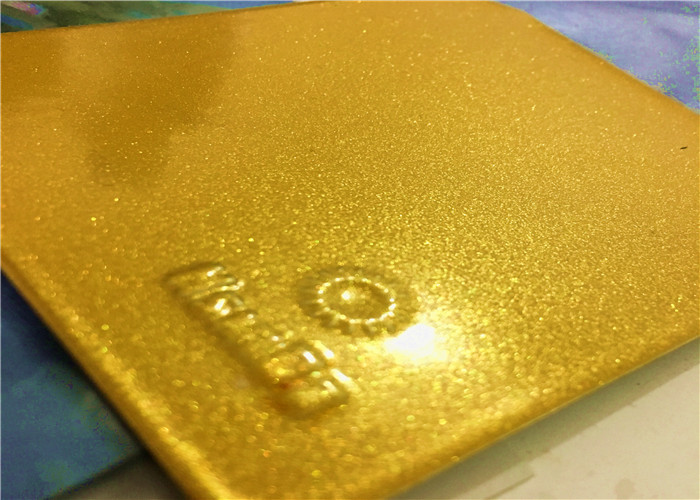 China Bonded Metallic Gold Powder Coat With High Exterior Stability And Performance factory