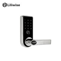 China High Security Bluetooth Door Lock Support Digital Password IC Card For Entry Front Door factory