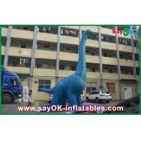 Quality 10m Blue Large Inflatable Dinosaur PVC Waterproof Blow Up Cartoon Characters for sale