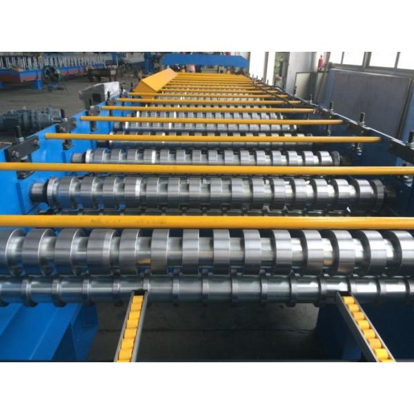 Quality Hydraulic Wall / Roof Panel Roll Forming Machine 0.3-0.8mm Thickness 15 Stations for sale