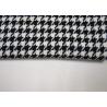 China Black And White Herringbone Fabric , Geometric Pattern Jacquard Fabric factory