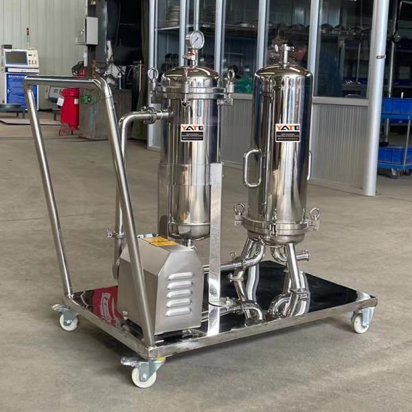 Quality Trolley Movable Filter Housing Multi Stage 10 Inch Oil Industrial Filtration for sale