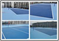 China Multi - Layer Silicone Material Basketball Court Flooring / Outdoor Sports Flooring factory