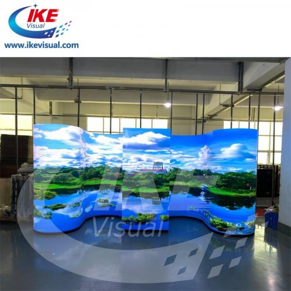 Quality SMD 1515 Soft Flexible LED Video Screen P3 Indoor Curved Novastar LED Display for sale