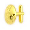 China Whole Selling New design Gold Plating metal mens wedding custom cuff link factory