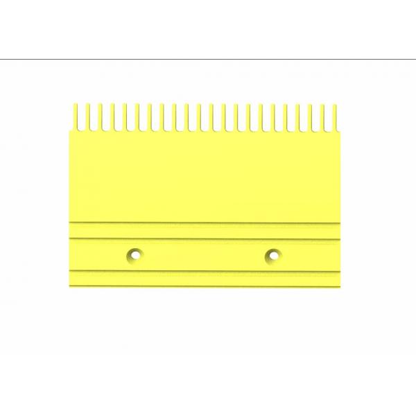 Quality Pitch 9.068 Escalator Floor Plate Yellow Powder Coated Comb Plate In Escalator for sale