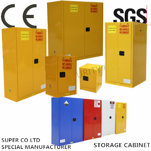 Quality Vertical Drum Hazardous Flammable Storage Cabinet Fully Welded , 60 Gallon for sale
