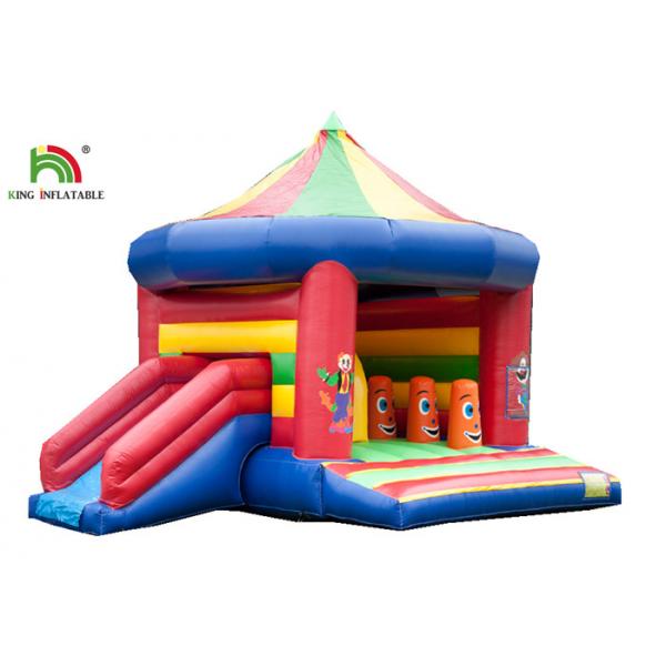 Quality 3 In 1 5.2 x 6.9m Blow Up Jumping Castle With Arch And Roof / Kids Inflatable Jumping Slide for sale