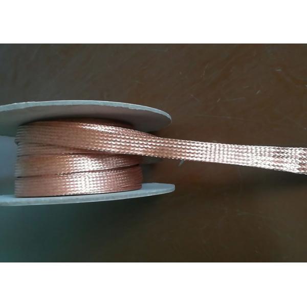 Quality Abrasion - Resistant Braided Shield Sleeve Tinned Copper For Grounding for sale