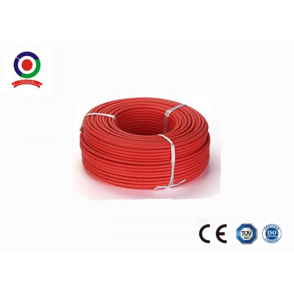 Quality Single Core TUV Solar Cable 6mm2 High Temperature Resistant Good Cold Flexibility for sale