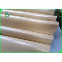 China PE Coated Brown Paper 80gsm 15gsm PE Single Double Sided Coated Paper for sale