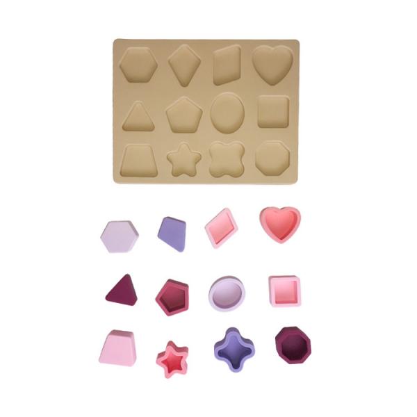 Quality Silicone Educational Toys DIY Geometry 3D Jigsaw Puzzle Customized for sale