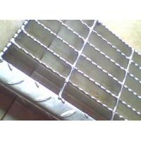 Quality Sliver Serrated Steel Grating Bearing Bar Spacing Optional / Customized for sale