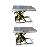 China 1000kg Electric Stationary Scissor Lift Table Single Scissor Max Height 990mm factory