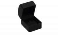 China Screen Printing Leather Jewelry Box , Black Jewelry Boxes For Rings Only factory