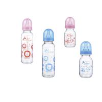 Quality Standard Neck 9oz 250ml Heat Resistant Glass Baby Feeding Bottles for sale