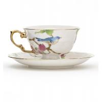 China White Gold Rim Afternoon Tea Set With Cups And Saucers Porcelain Teapot And Cup Set factory