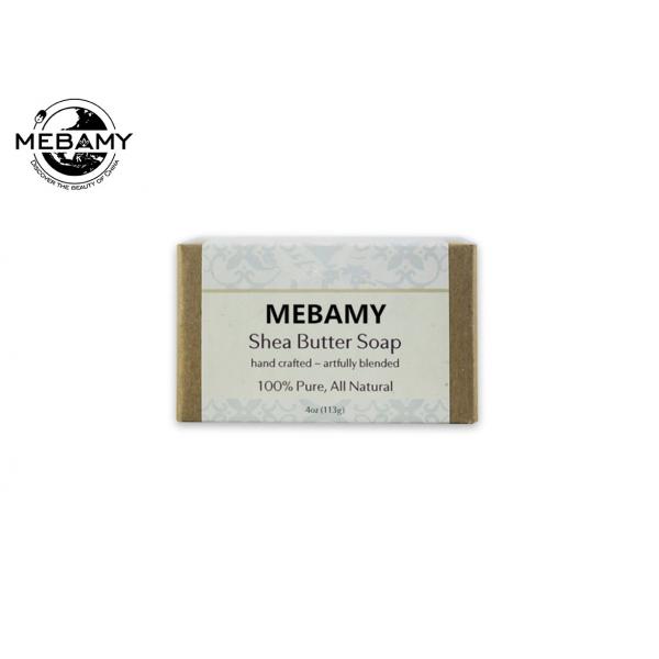 Quality 100% Organic Handmade Shea Butter Soap , Smooth Beauty Bar Soap Skin Moisturizin for sale