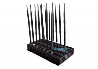 China 14 Channels Powerful Cell Phone GPS Jammer 35w Block 2G 3G 4G WiFi VHF UHF factory