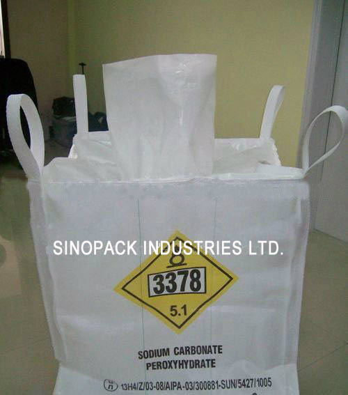 Quality Corner Loops UN Bulk Bags 2200lbs ASTM G 154-00 White 1000kgs for sale