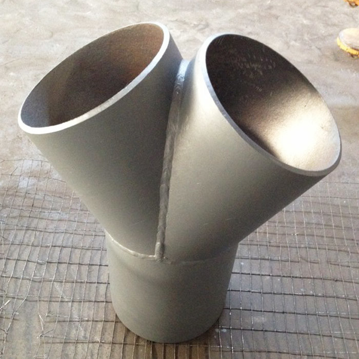 China Equal Diameter Y Tee Butt Welded Pipe Fittings 8  Sch40 S30408 ASME B16.9 Shorts Tee factory
