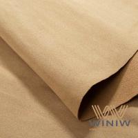 China GRS Recycled Certified Suede Leather Material For Car Upholstery factory