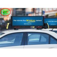 China P4 Waterproof IP65 Video Car LED Sign Display , taxi roof led display factory