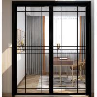 China Narrow Frame Insulating Glass Partition Walls Push Pull Sliding Door Partition factory