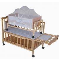 China Modern Newborn Baby Wooden Baby Cot Bedding Baby Sleeping Cot factory