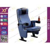 China Genuine Fabric Home Cinema Seating / Lecture Hall Chairs With Cast Iron Frame factory