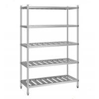 china Rust Proof Silver Metal Display Rack 60 Inches Long For Kitchen
