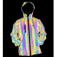 China Apparel Custom Vendor China Men'S Colorful Reflective Jacket Night Sporting Hooded Zipper Pullover Hooded Coat factory