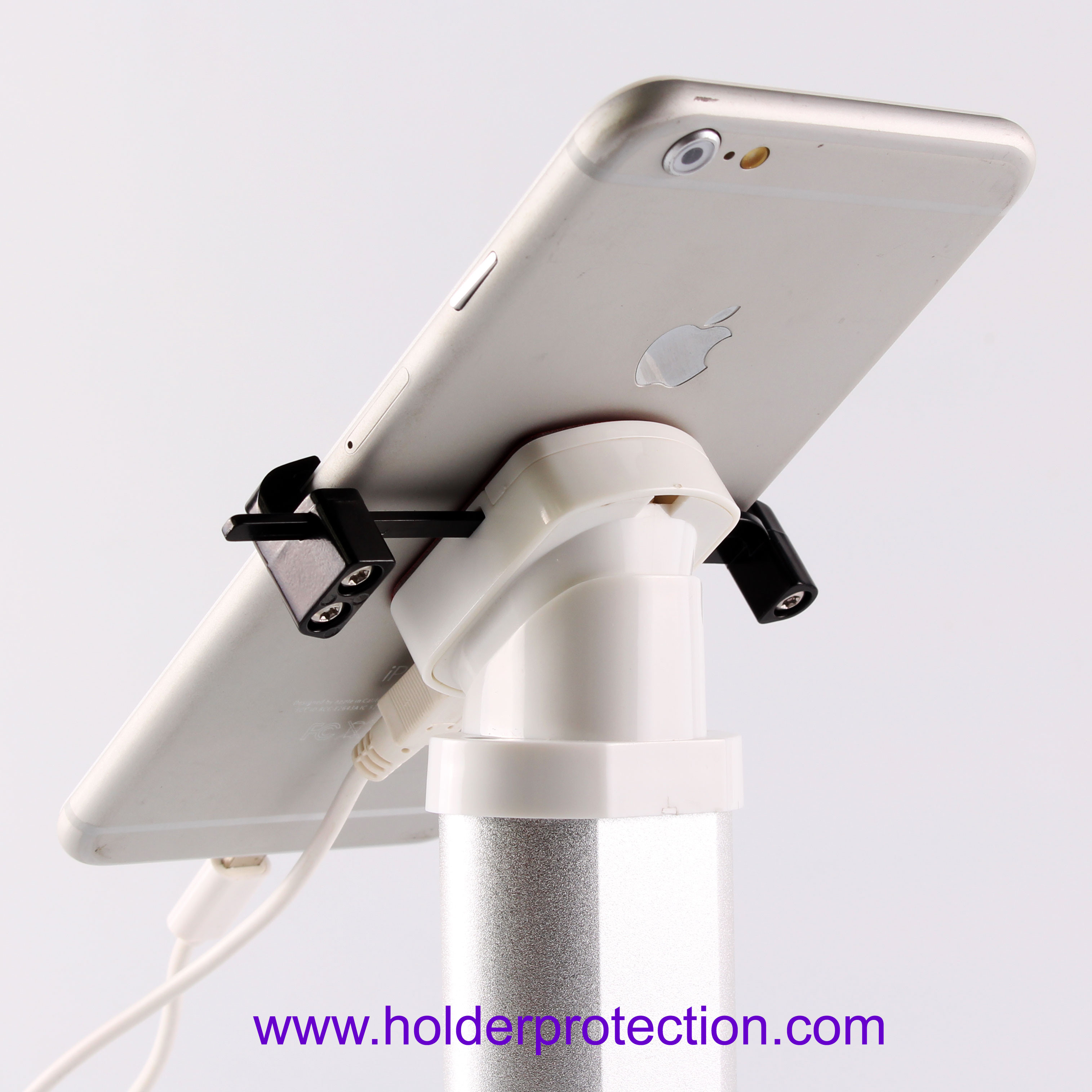 China COMER new popular with charging function mobile phone desktop mounting display stand alarm system factory