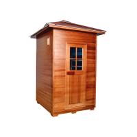 Quality Canadian Hemlock Wooden Handle Outdoor Dry Sauna 2 Person Size for sale