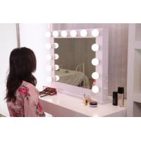 China 12pcs Led BULB Hollywood Vanity Mirror With Lights 500x700mm , Led Magnifying Makeup Mirror factory