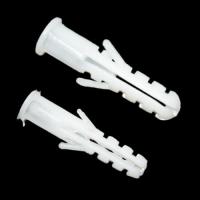 China White / Gray Color Expand Nails Plastic Wall Anchors For Drywall Self Drilling factory