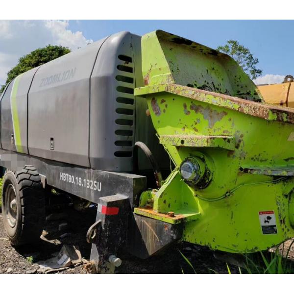Quality Construction Used Stationary Concrete Pump Zoomlion 82m3/H 80.18-132SU for sale