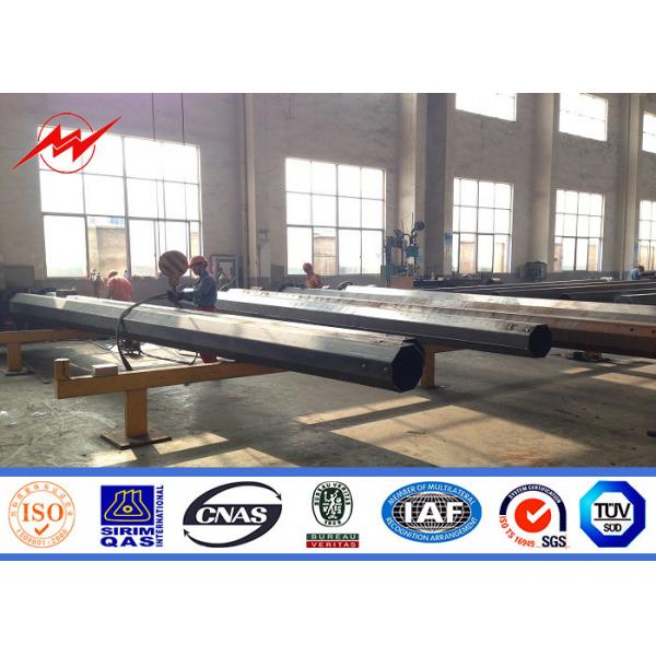 Quality 70ft Typed 69kv Steel Tubular Pole Tapered Galvanised Power Transmission line for sale