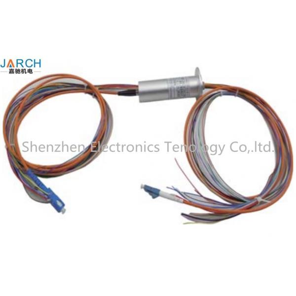 Quality 1 Channel MM  fiber optic electro optical slip ring with 12 circuits 2A for sale