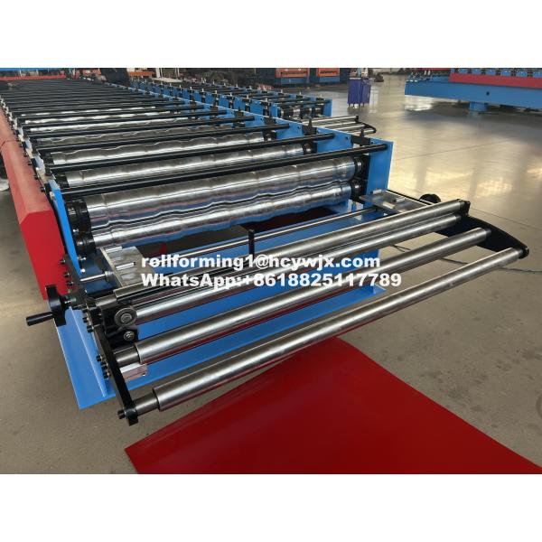 Quality Roof Glazed Tile Roll Forming Machine , High Speed Metal Roll Forming Equipment for sale