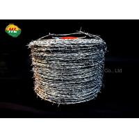 Quality High Tensile Strength Hot-Dipped Galvanized Barbed Wire For Airport Prison Security Fence for sale