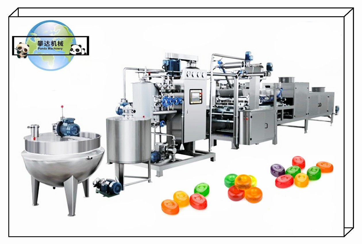 China Fruit Taste Hard Candy Production Line Hard Candy Processing Line Equipment Hard Candy Making Machine Lines factory