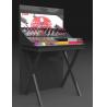 China Black Skin Care Cosmetic Shop Furniture , Beautiful Makeup Display Stand For Shopping Mall factory