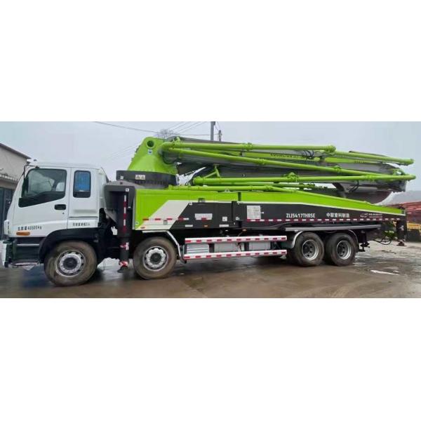 Quality Used Zoomlion Concrete Pump Truck 52M With Isuzu Chassis With Model 2014 for sale