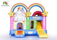 China Commercial Outdoor 4 In 1 Unicorn Inflatable Jumping Castle / Blow Up Bouncer factory