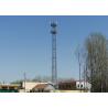 China 3 Legged Tubular Mobile Communication Tower , Outer Ladder Mobile Tower Antenna factory